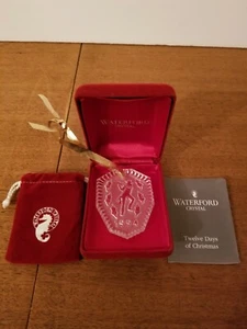 Waterford Crystal 1994 Christmas Ornament 11 Pfeifer Paspel mit Orig. Box & Tasche - Bild 1 von 1