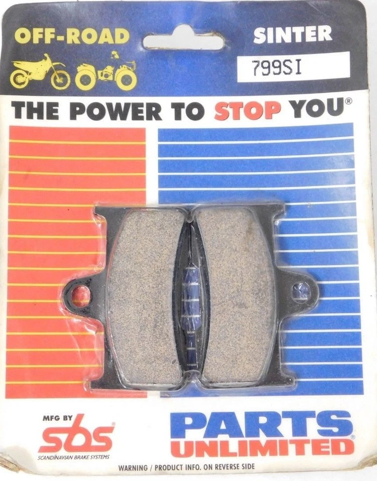 NUEVO SBS SI Juego de pastillas de freno sinterizadas 799SI / 1721-0450 Yamaha YFM 660 Grizzly Foto 1 de 4