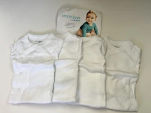 Simple Joys By Carter's Unisex Baby 8-Pack Short-Sleeve Bodysuit White (preemie) - Picture 1 of 2