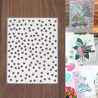 Polka Dots Frenzy Background Cutting Die – Small Circles Confetti Snowfall — 第 1/4 张图片