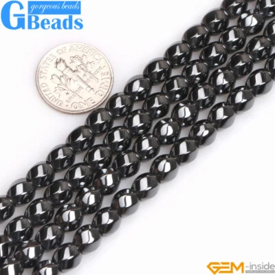 Cuentas de piedras preciosas de hematita negra para hacer joyas envío gratuito formas surtidas Foto 1 de 4