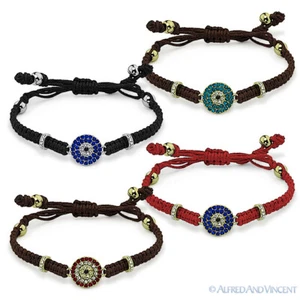 Pulsera de surfista macramé nazar turco judío hamsa cábala griego macramé mal de ojo - Imagen 1 de 5