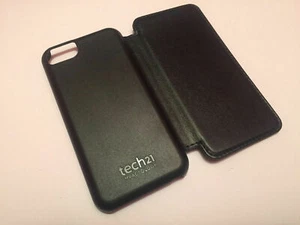 Tech21 Impact Hard Snap book Flip wallet Case Cover iPhone 5 5C 5S SE 1 Black - Picture 1 of 8