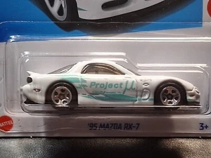 2024 Hot Wheels '95 Mazda RX-7 White 170/250 - Picture 1 of 2