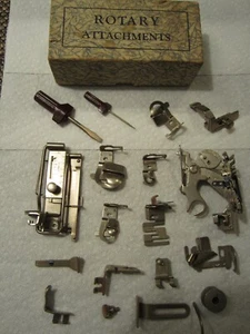 Vintage LOT - SINGER / GREIST ROTARY SEWING MACHINE PARTS  or ATTACHMENTS  - Picture 1 of 7