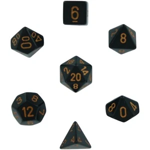 Dice and Gaming Accessories Polyhedral RPG Sets Opaque: Black/Gold (7) - Bild 1 von 1