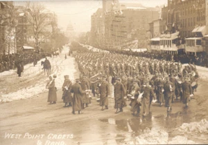 Taft Eröffnungsparade West Point Kadetten Armee Echtfoto Postkarte 1909 - Bild 1 von 3