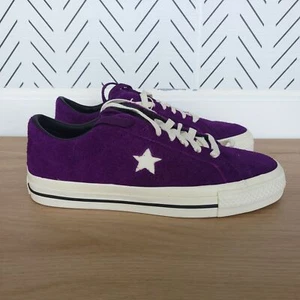 ⭐CONVERSE CONS One Star Pro OX Mens Shoes Sz 7 Suede Upper Purple Cream A08141C - Picture 1 of 8