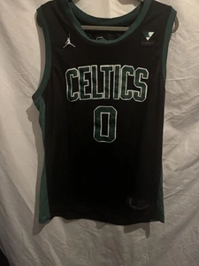 Jayson Tatum Boston Celtics Vista Print Icon Edition Swingman Jersey Black - Picture 1 of 8