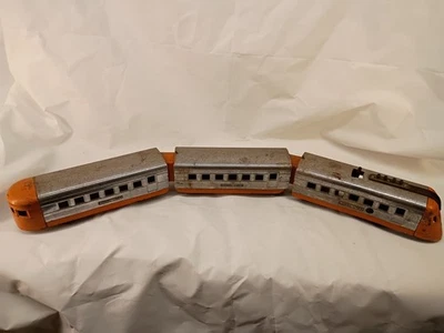 Vintage Lionel Lines Prewar Orange And Chrome Wind Up  Streamliner Train Set - Image 1 of 4