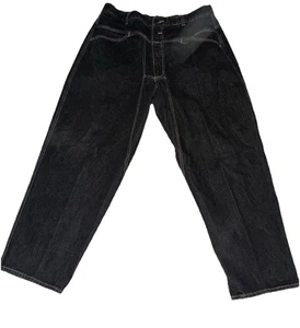 Jeans vintage Marithe Francois Girbaud denim scuro 38x30Y2K gamba larga larghi larghi Hong Kong - Foto 1 di 15