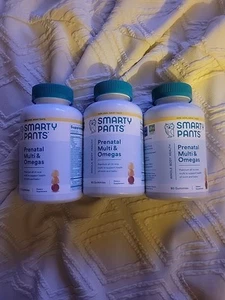 "Lot Of 3" Smarty Pants Vitamin Prenatal Multi & Omegas Gummy - 80 Count Each - Picture 1 of 3