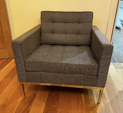 Knoll Studio Florence Knoll Lounge Chair Cato Fabric rrp £5500+ - Image 1 of 2