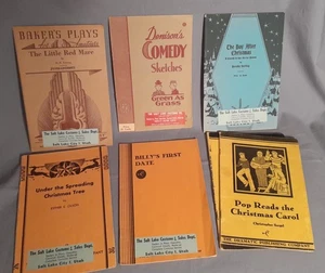Menge 7 Vintage Baker's Denison dramatische Theaterstücke Buch Komödie Billys erstes Date - Bild 1 von 15