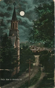 Kentville Nova Scotia Canada * Nighttime View 1912 * - Picture 1 of 2