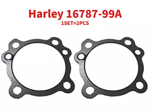 Juntas de culata para Harley Davidson 16787-99A doble leva genuinas x2 piezas - Imagen 1 de 13