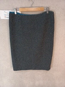 Nine West Skirt Womens Size 12 Green Grey 70% Wool Lined Autumn Winter Wear - Picture 1 of 12