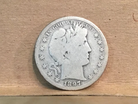 1897 s Barber Half Dollar Cover