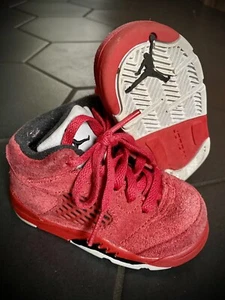 Air Jordan 5 V Retro University Red Suede Raging Bull 440890-602 Toddler 5C - Picture 1 of 1