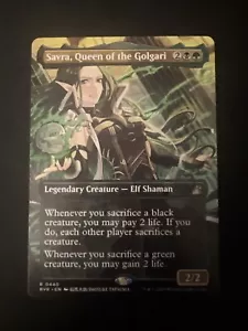 MTG Savra, Queen of the Golgari - (Anime Borderless) Ravnica Remastered NM - Picture 1 of 2