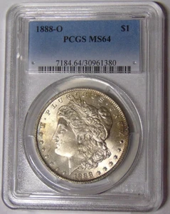 PCGS MS64 1888-O Morgan Silver Dollar New Orleans Mint #30961380 - Picture 1 of 3