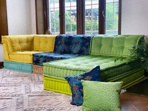 Mah Jong Sofá Modular Sofá Francés Salón Cama Día Juego Completo - Imagen 1 de 23