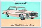 Retro Car Advertising 1962 PLYMOUTH VALIANT SIGNET Auto Repro 4x6" Postcard