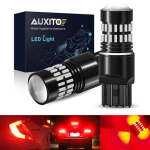 AUXITO 3157 3156 LED Turn Signal Brake Light Bulb CANBUS Anti Hyper Flash Red 2X - Picture 1 of 15