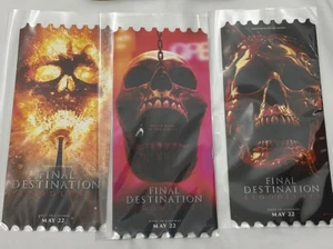Movie Ticket Collectible Final Destination Bloodlines Set 3 Stück Theater 2025 - Bild 1 von 4