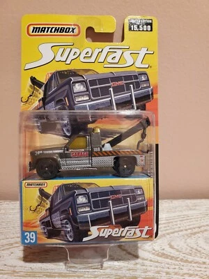 Matchbox Superfast #39 GMC Wrecker, grey/black, 75th year, Limited Edition - Image 1 of 2