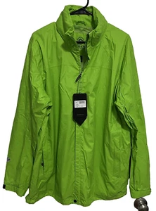 STORMTECH H2Xreme Men Full Zip Green Model MSN-1 Windbreaker Jacket w/Hood L NEW - Picture 1 of 10