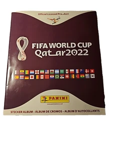 FIFA WORLD CUP QATAR 2022 PANINI OFFICIAL STICKER ALBUM (with 10 stickers) - Picture 1 of 6