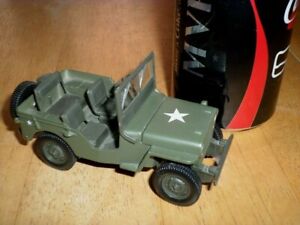 [U.S. ARMY] WW#2 JEEP WILLYS, [GATE BRAND] Die Cast Metal Toy Car, Scale 1/32