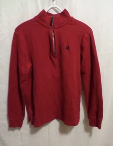 CHAPS Red Pullover Quarter Zip Sweater Boys Size Large 14/16 - Picture 1 of 4