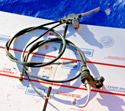 Honda XL 250 1975 OEM freno delantero y cable/palanca de embrague perchas Foto 1 de 2