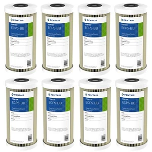 Pentair Pentek ECP5-BB Big Blue Water Filter 10" x 4.5", 5 Micron, Pack of 8 - Picture 1 of 6