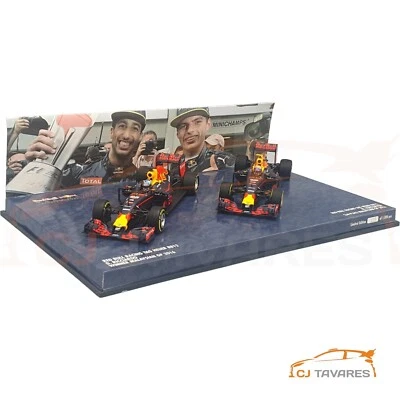 MINICHAMPS RED BULL RB12 SET #3 AND #33 RICCIARDO - VERSTAPPEN 2016 F1 1/43 - Image 1 of 2