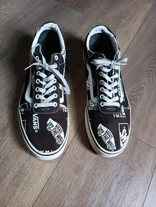 Vans Men's Ward Black/White Logo Mix Canvas Skate Shoes - Size 13 - Picture 1 of 8