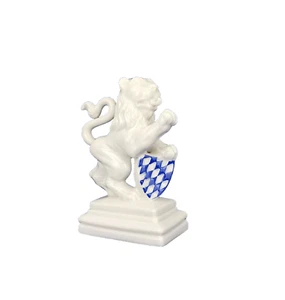 NYMPHENBURG Bayerischer Löwe 705a rechts 9cm Porzellanfigur E.A.Rauch Wappenlöwe - Picture 1 of 9