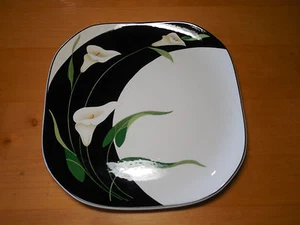 Sango Quadrille BLACK LILIES 5101 Salad Plate 7 3/4" 1 ea 3 available - Picture 1 of 3