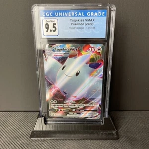 Tarjeta Pokémon Togekiss Vmax 141/185 Holo Arte Completo RARA Voltaje Vívido CGC 9.5 - Imagen 1 de 6