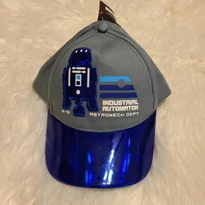 Boys' Star Wars Galaxy's Edge Hat - Gray/Blue R-5 Industrial Automation R2D2 NWT - Picture 1 of 2