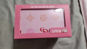 TSX1 Supreme Pro Pink Blossom Deck Box SP Maxi New Has Dice Tray - Picture 1 of 6