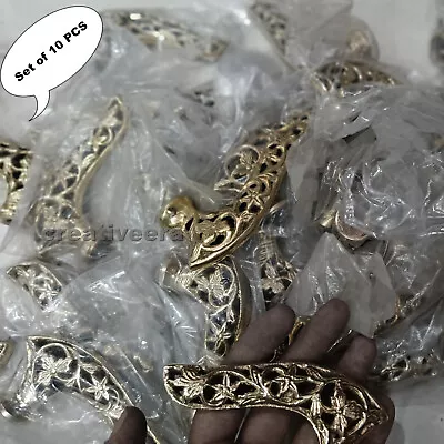 Premium  Antique Brass Vintage Handle Set Of 10 Walking Stick Cane Men's Gift - Image 1 of 4