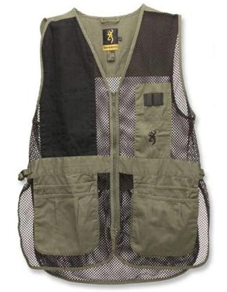 Browning Trapper Creek Mesh Shooting Vest Sage/Black 3050265404 Size - XL - Image 1 of 1