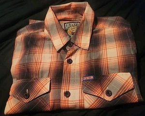 dixxon Flanell Small Kurzarm Button-Down Hemd kariert the Corae Sea - Bild 1 von 1