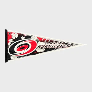 Banderín de hockey de la NHL WinCraft Carolina Hurricanes rojo y negro de colección de la década de 1990 - Imagen 1 de 4