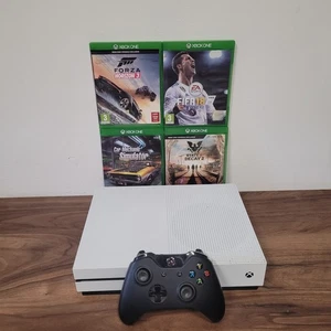 1TB White Xbox One S Games Console with 4 Games Bundle working - Picture 1 of 11