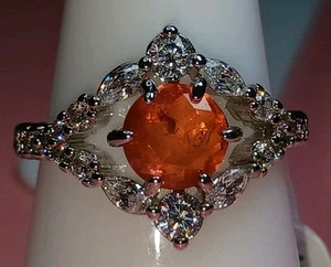 Bomb Party Original Naturals Collection RBP3970 Size 8 Sunrise Orange Quartz - Picture 1 of 5