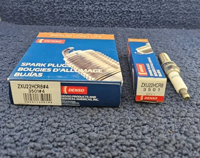 (QTY 4) Denso ZXU22HCR8 3501: Iridium Spark Plug For Hyundai Sonata 2014-2015 - Image 1 of 4